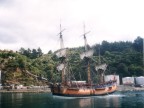 Endeavour Replica in Picton at Anchor.JPG (73 KB)